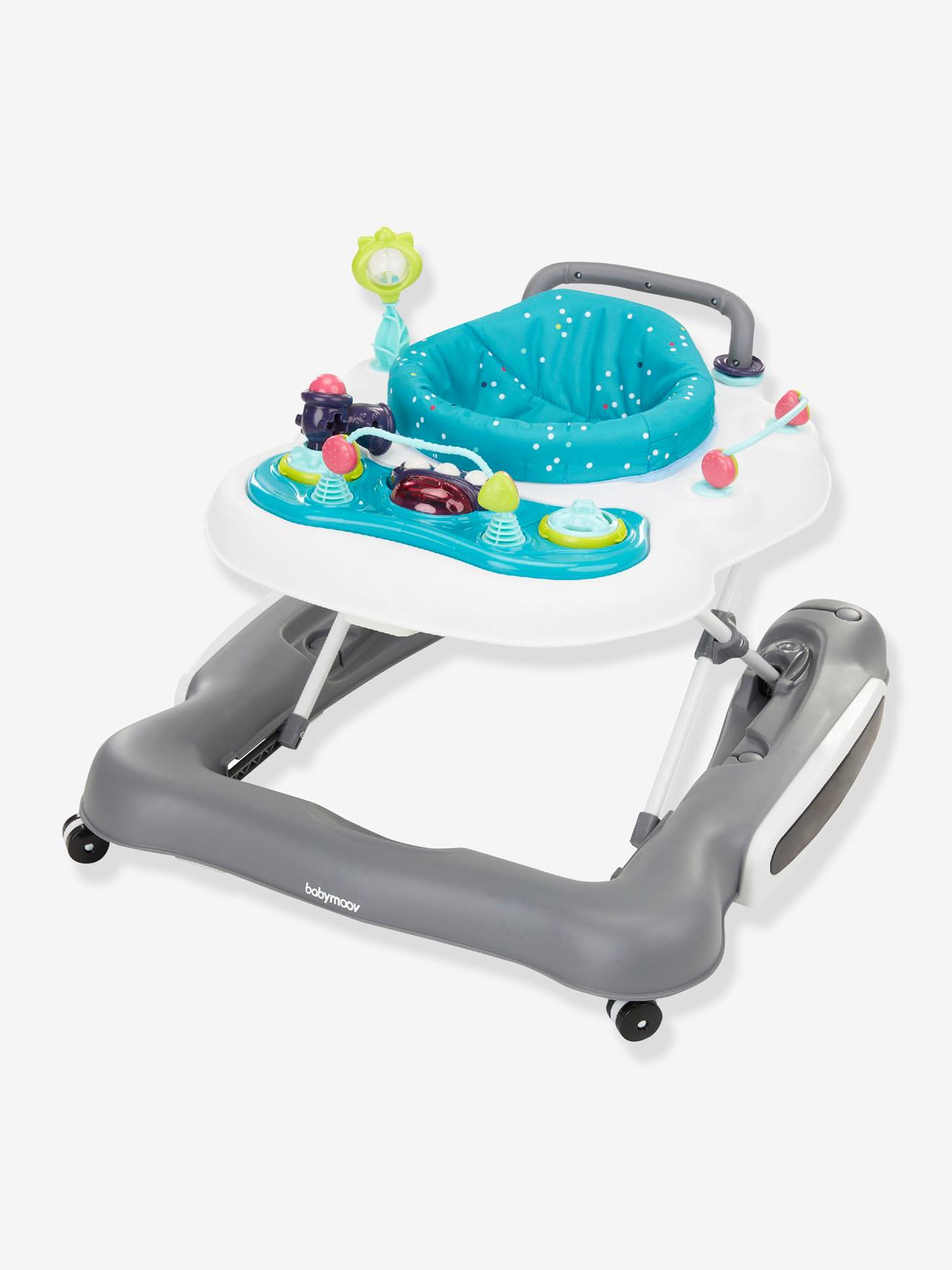 Andador/Cadeira de Passeio 5 em 1 BABYMOOV, Azul Forte com Estampa