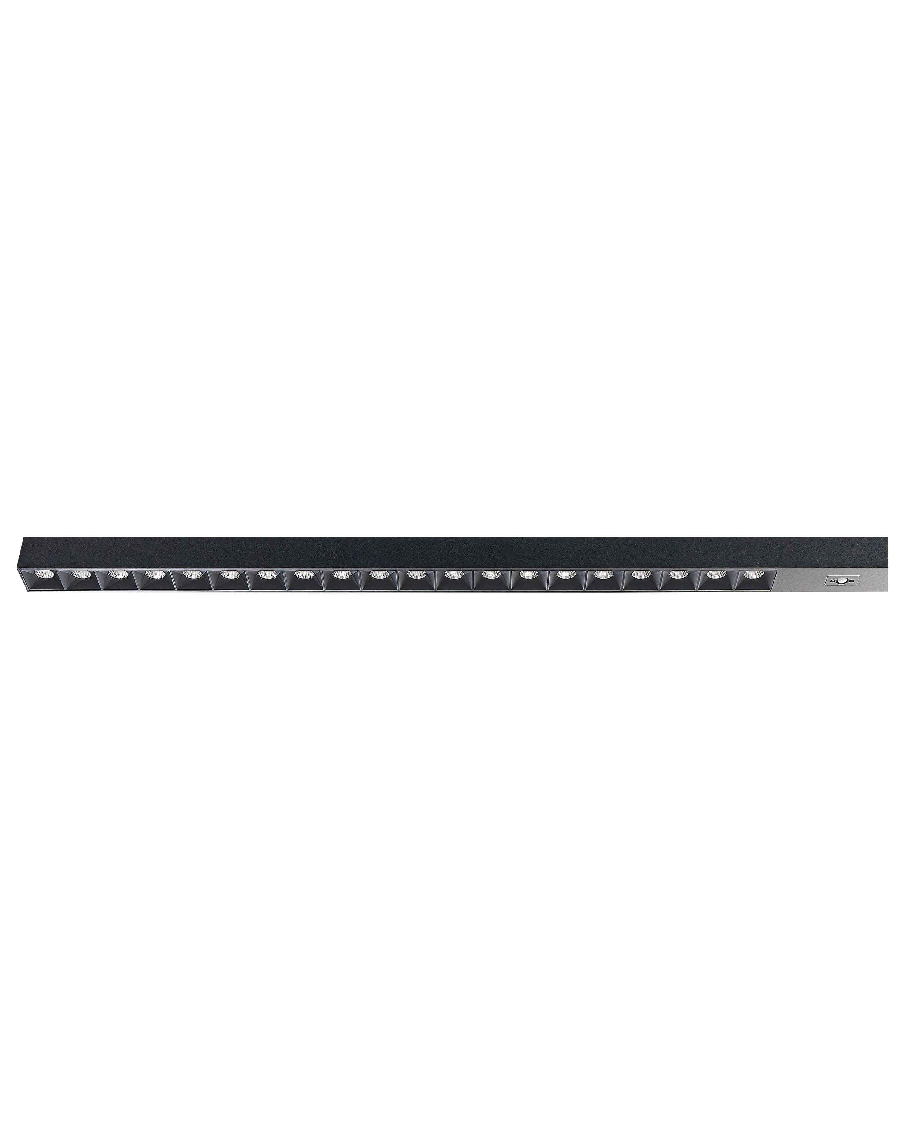 LED staande lamp MENSA met bewegingssensor Metaal Zwart