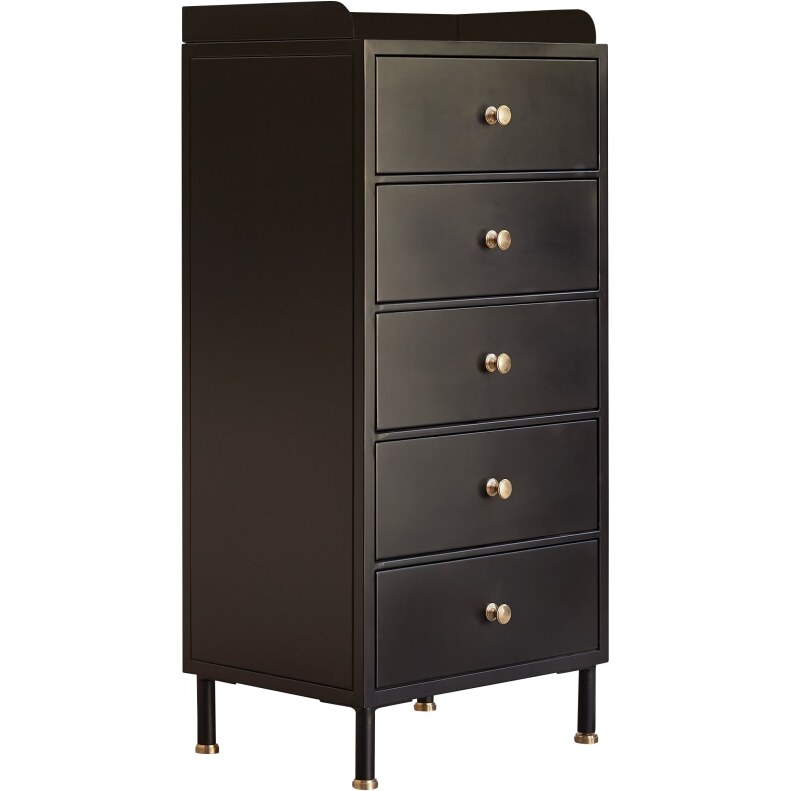 Chiffonnier Anika en métal noir