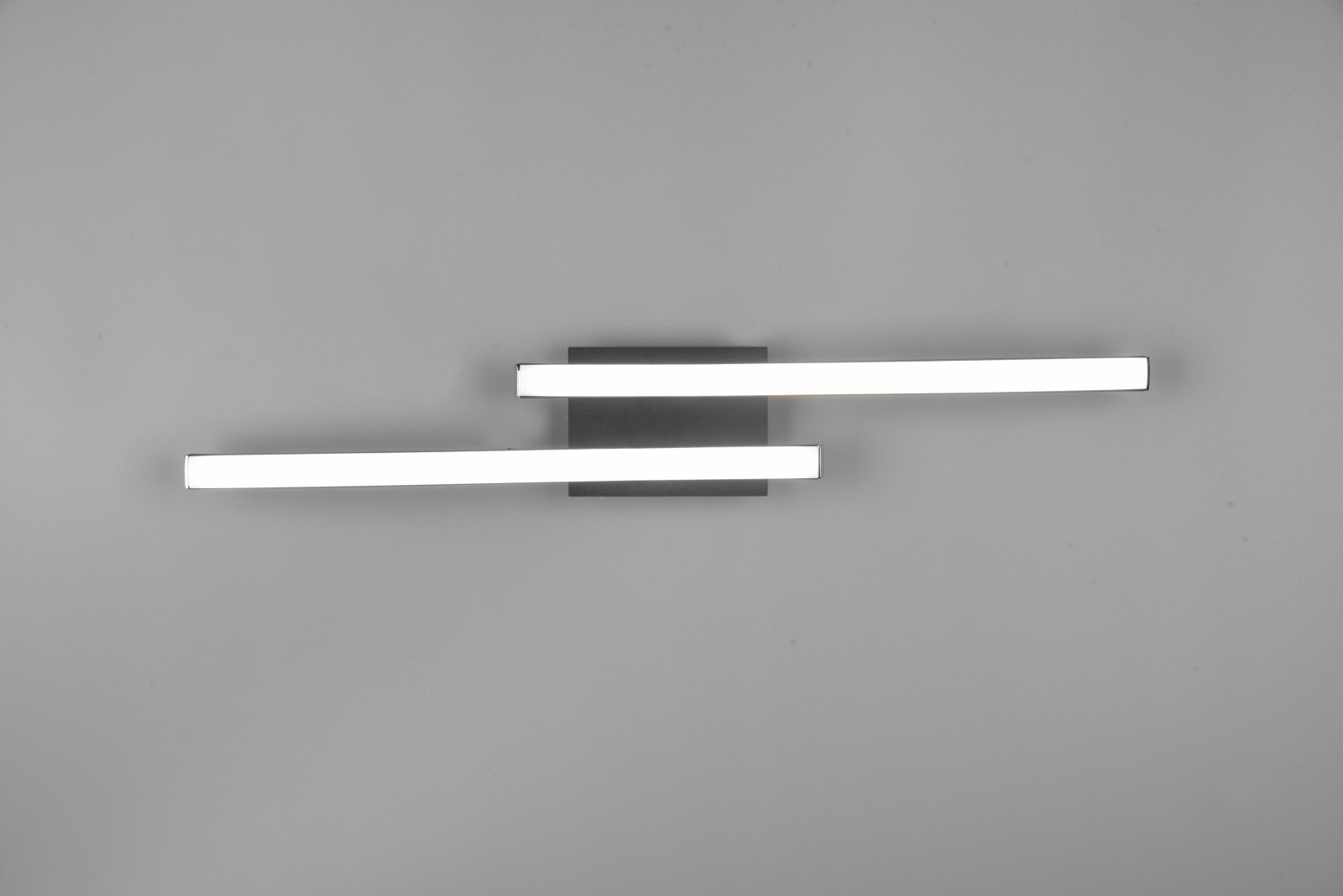 LED-Deckenlampe - schwarz matt - Metall - 56 cm