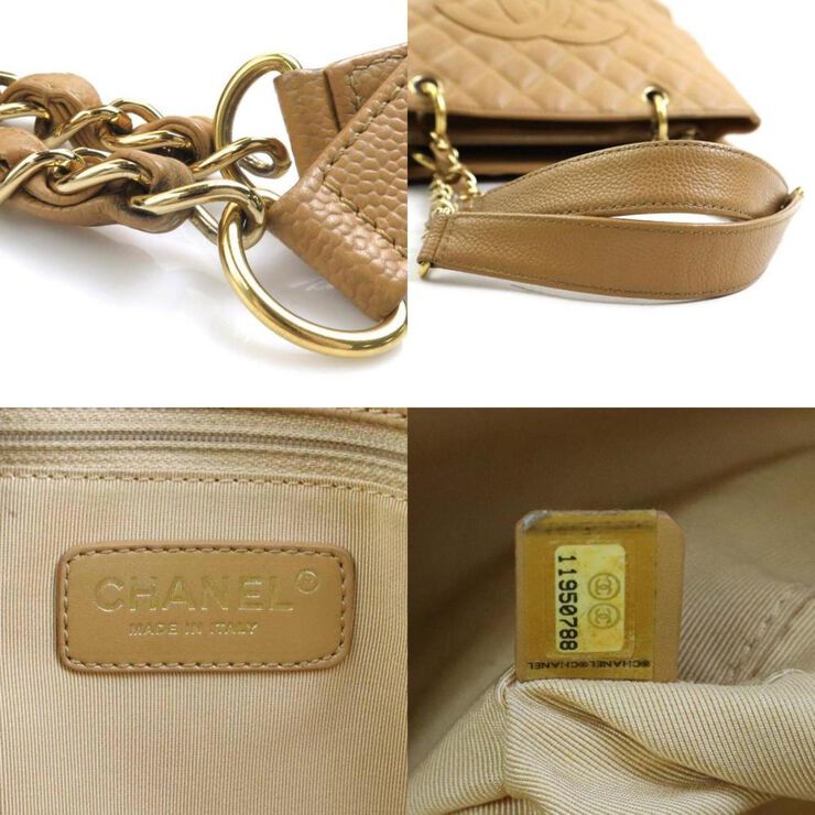 Chanel Vintage Chanel Shoulder Bag Beige