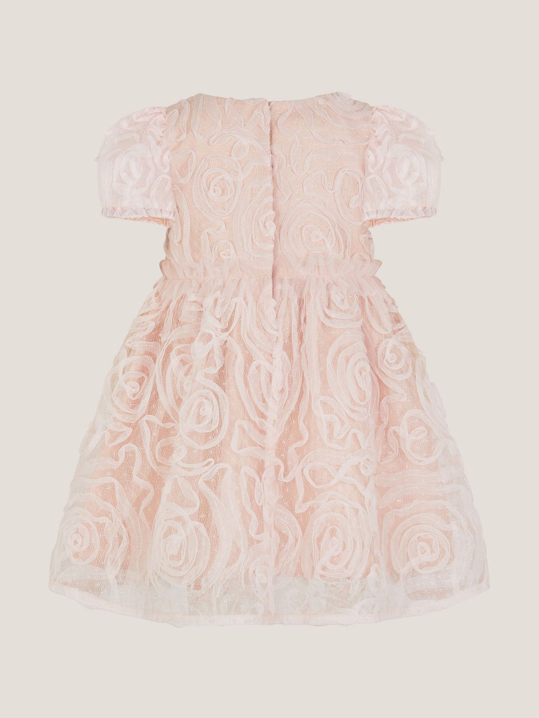 Monsoon Baby Constance Appliqué Rose Party Dress