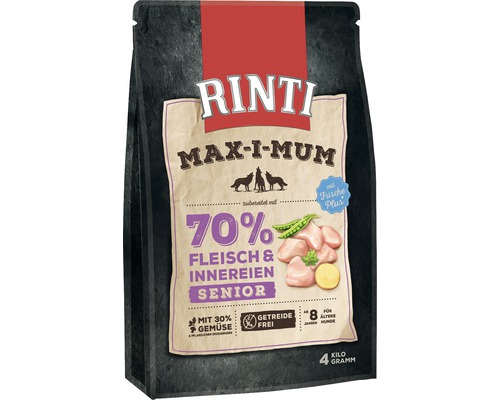 RINTI Max-i-mum Senior Droogvoer voor Honden Kip 4 kg
