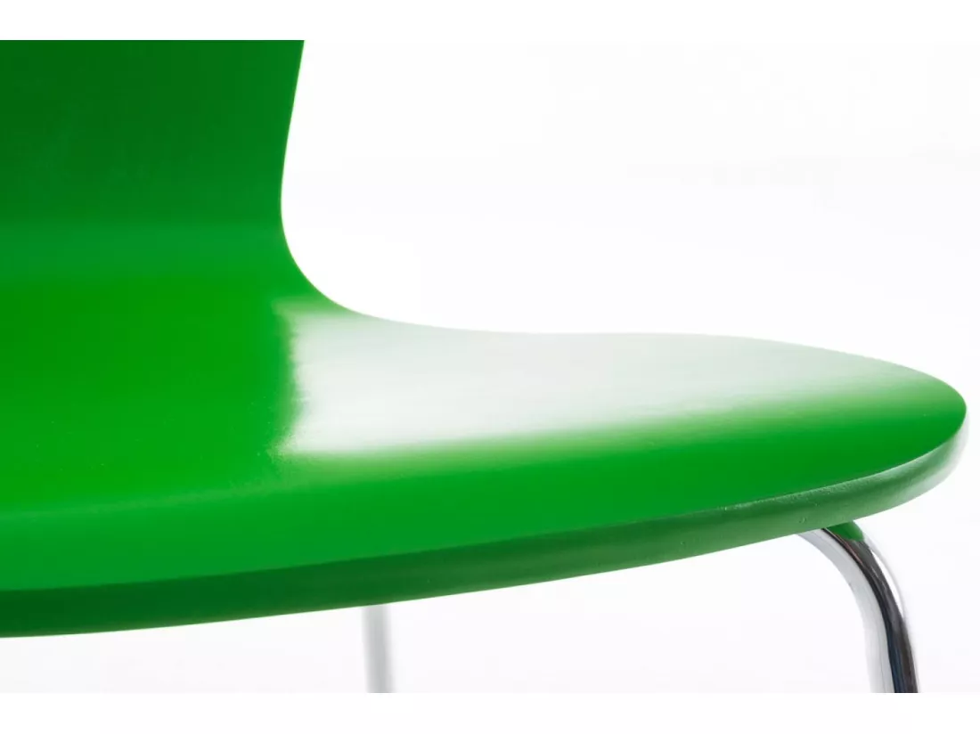 Lot de 2 Chaise de conférence - Bois & Nature - Vert - Aaron