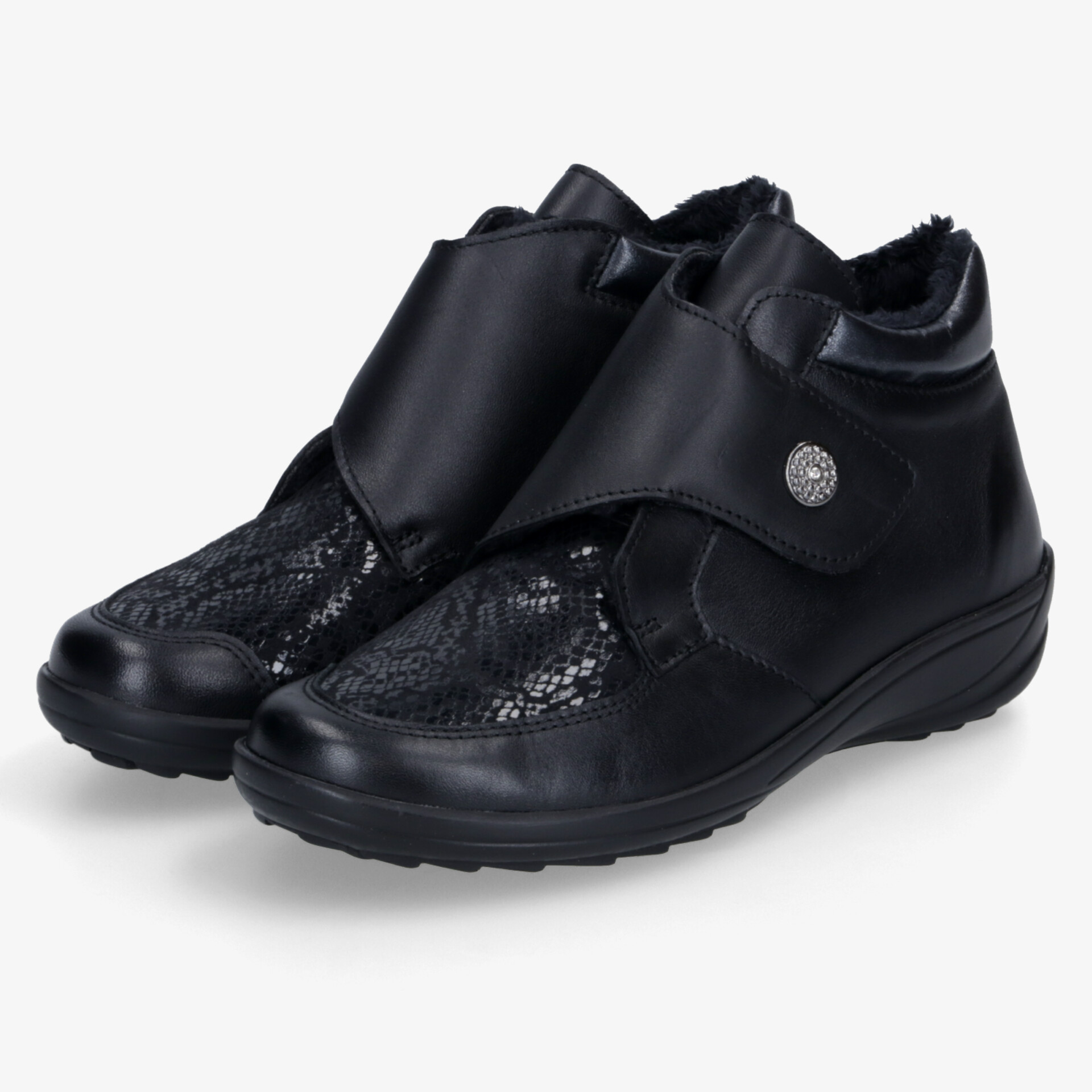 COMFINO Damen Stiefeletten schwarz