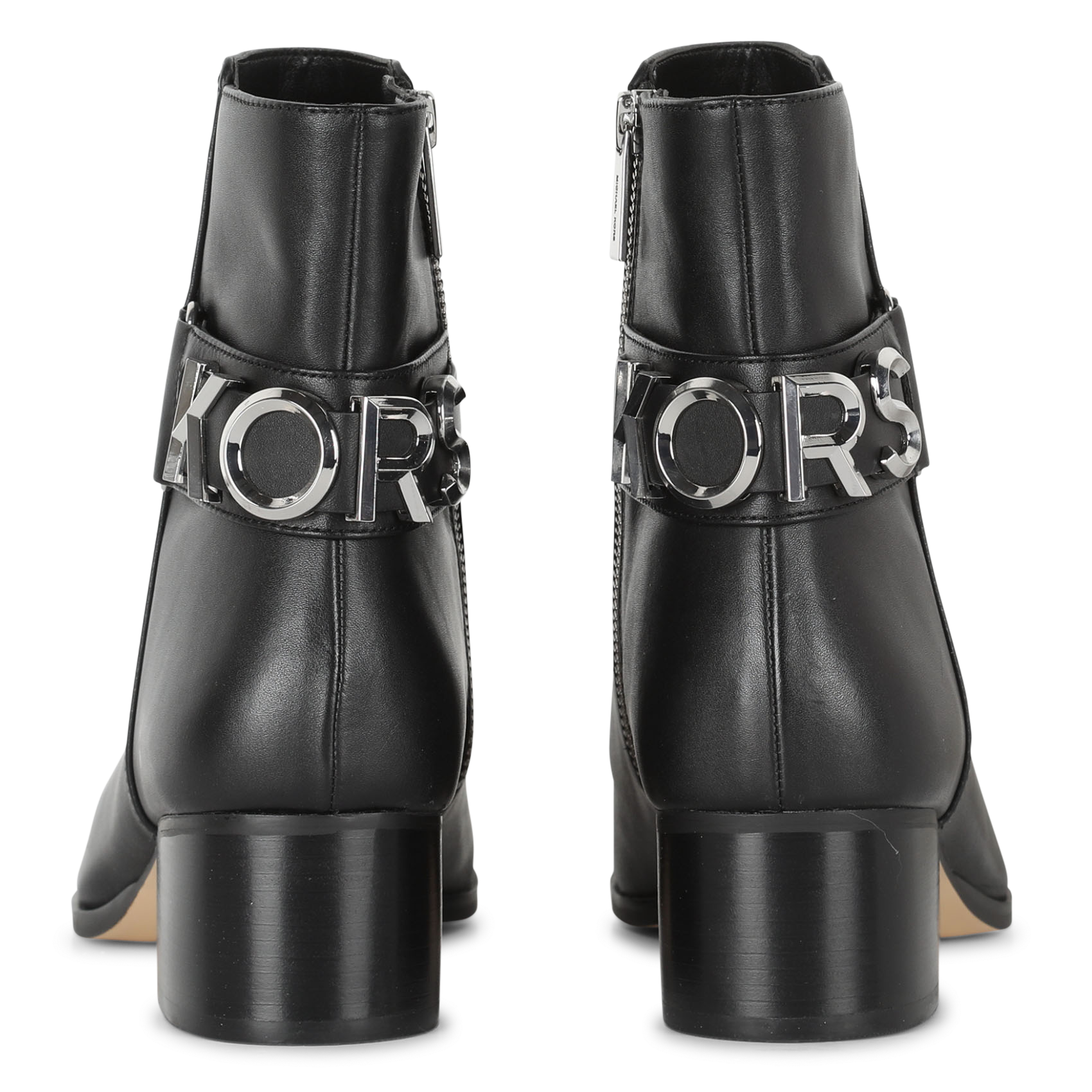 MADELYN - Bottines à talons en cuir | Noir