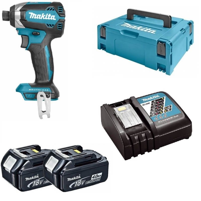 Makita DTD153RMJ 18V Li-ion accu slagschroevendraaier set (2x 4.0Ah) in Mbox - koolborstelloos