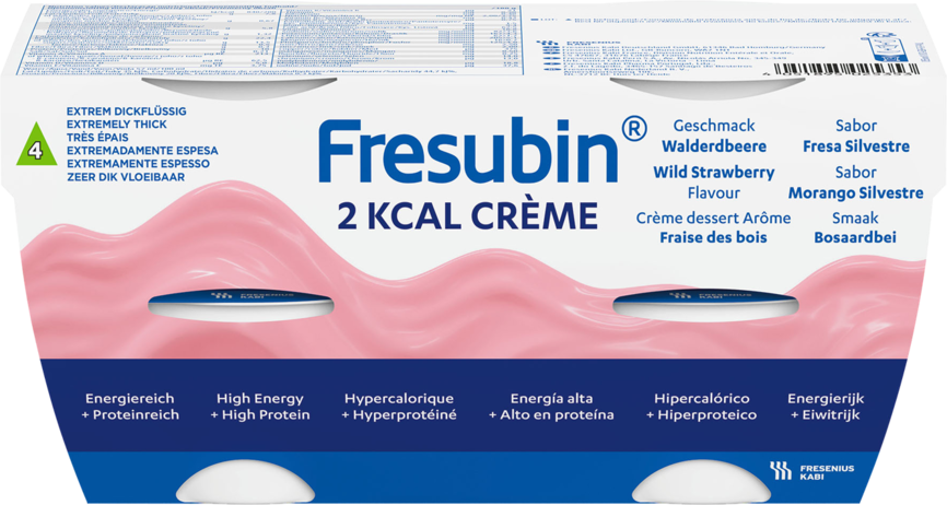 Fresubin 2KCAL næringskrem markjordbær 4x125 g