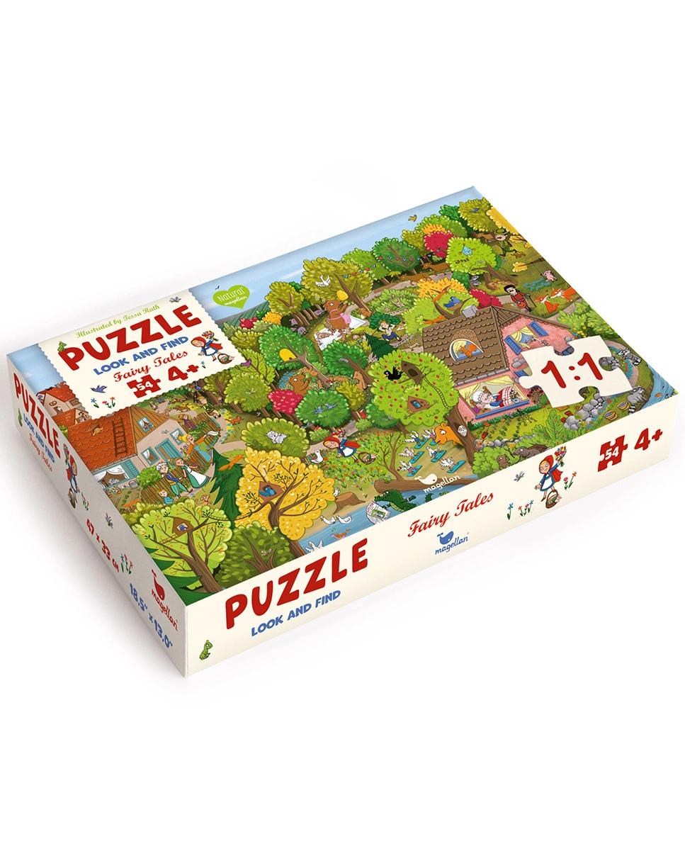 Puzzle LOOK AND FIND - FAIRY TALES - RED RIDING HOOD 12-teilig
