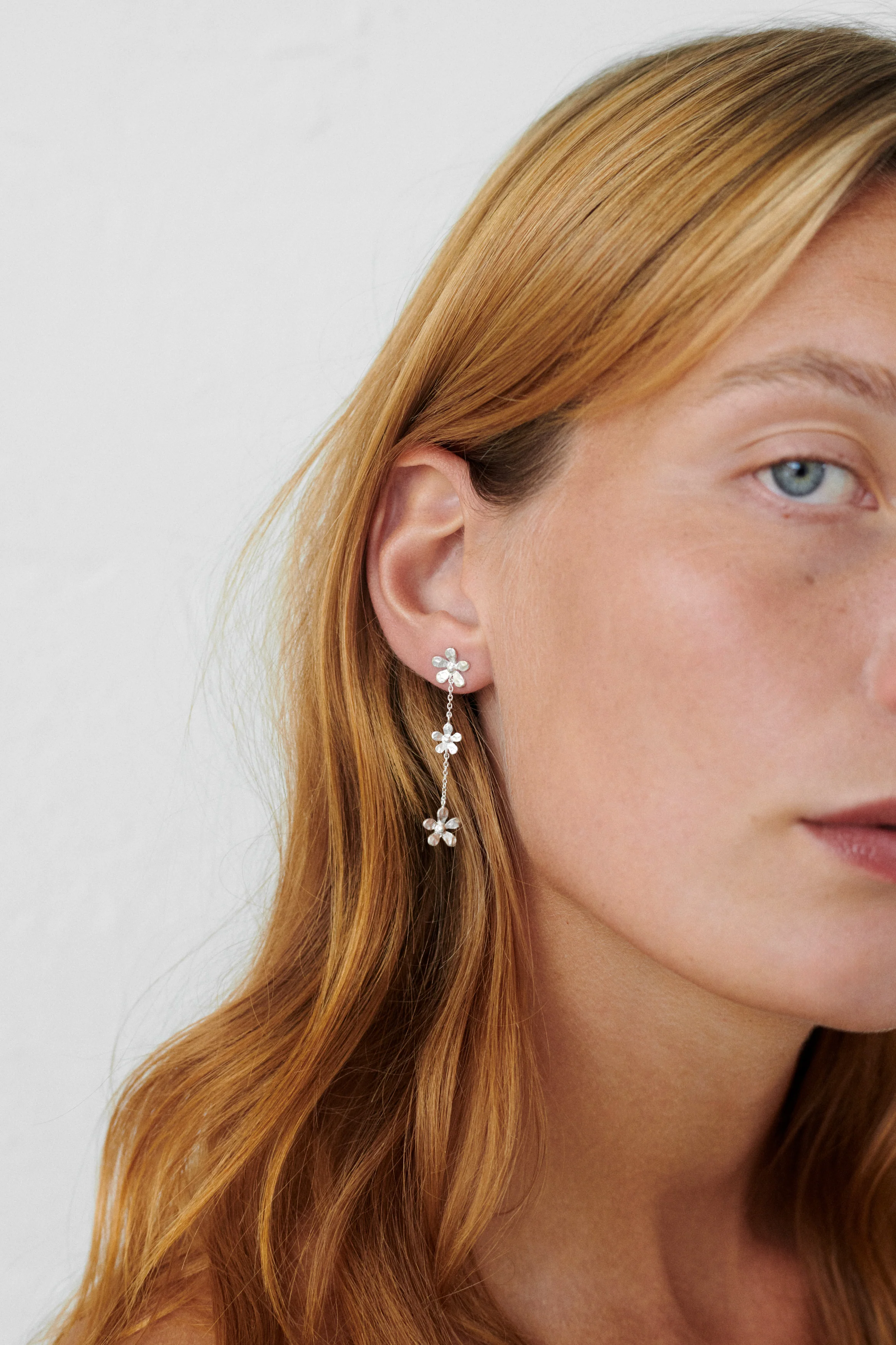 Pernille Corydon  Wild Poppy øreringe - forgyldt