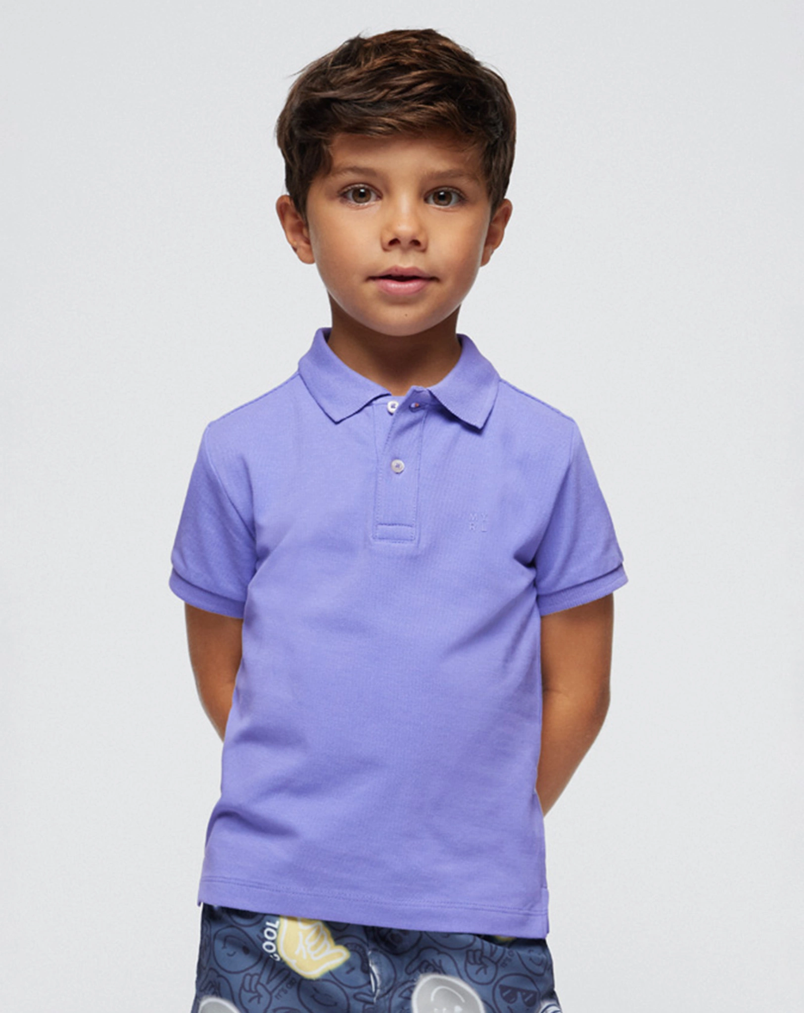 Poloshirt BASIC in lila