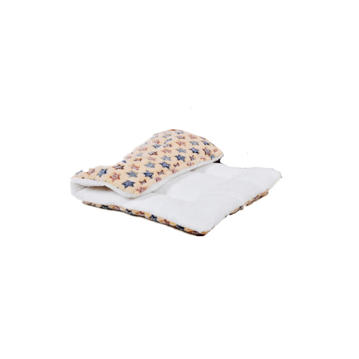 Seng for hund / katt lammeull / flanell flerfarget