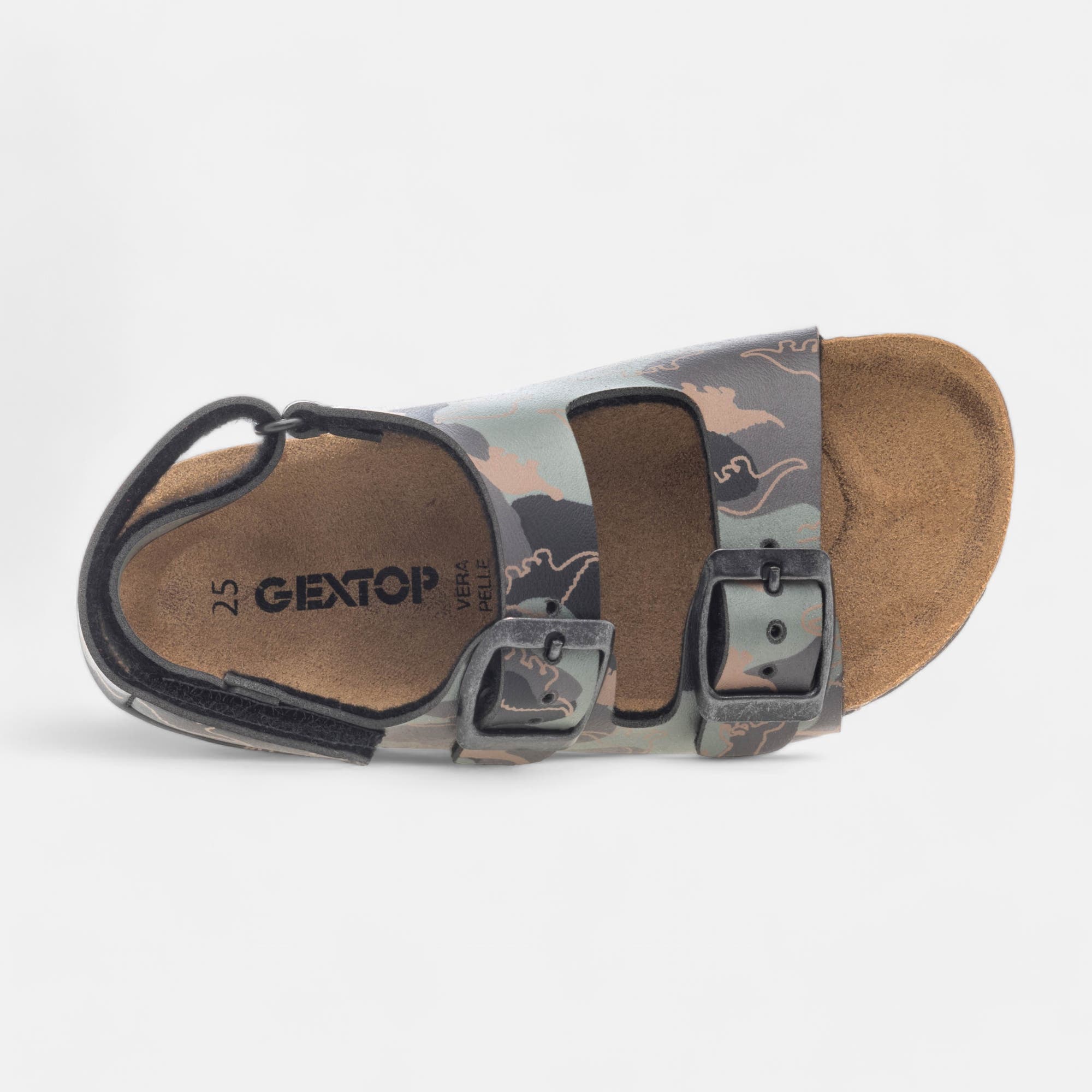 Mules semelle liège Garçon kaki
