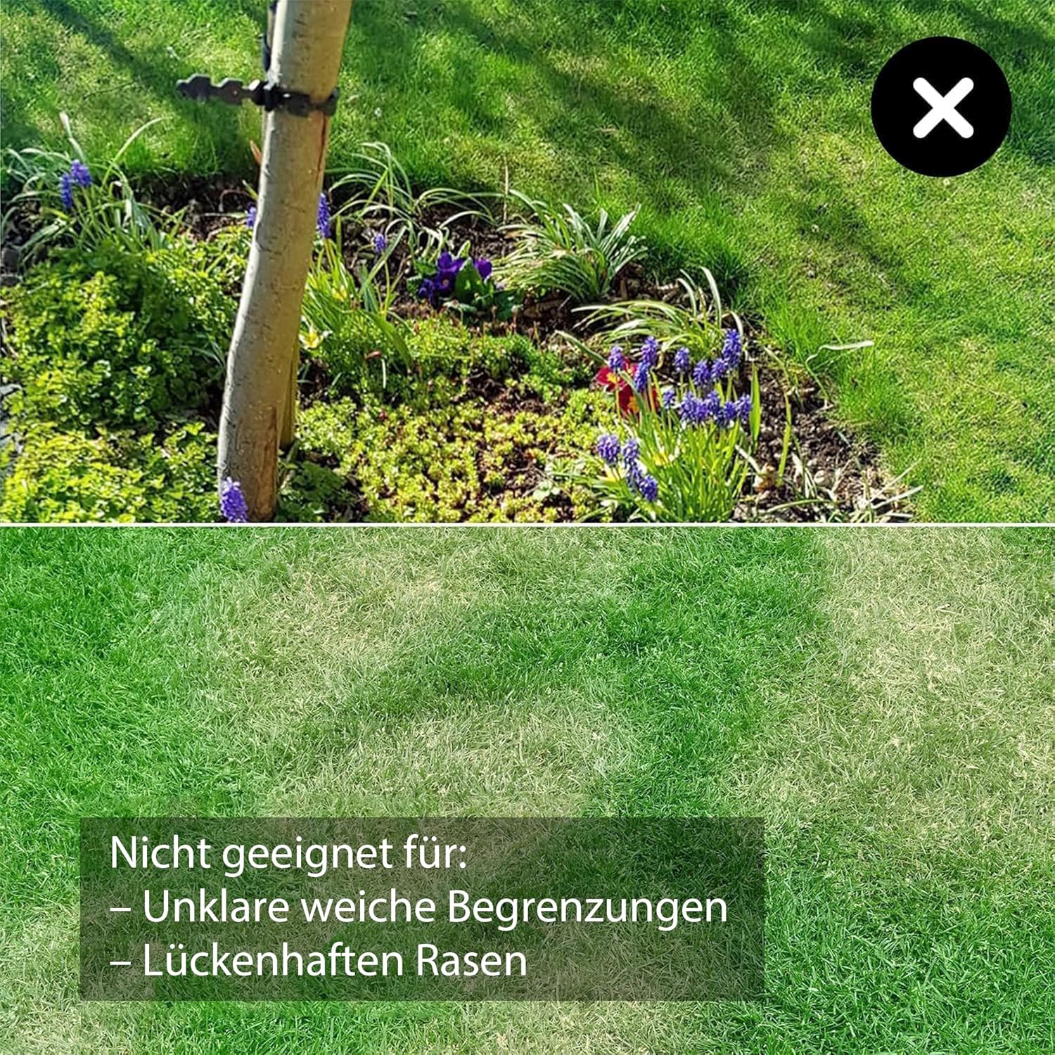 Lawnmaster OcuMow® Mähroboter kabellos 80 ㎡ Rasenmäher Roboter mit 2Ah Akku Kompaktmodell Einsteiger-Modell ohne Begrenzungskabel