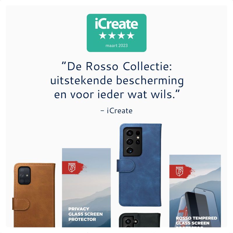 Rosso - Deluxe Hoesje Belt Case - Echt Leer - Medium - Bruin