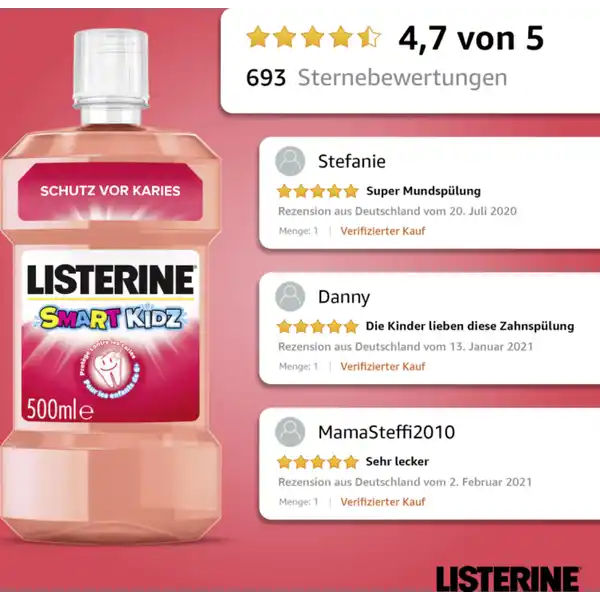 Mundspülung Smart Kidz Mild Berry