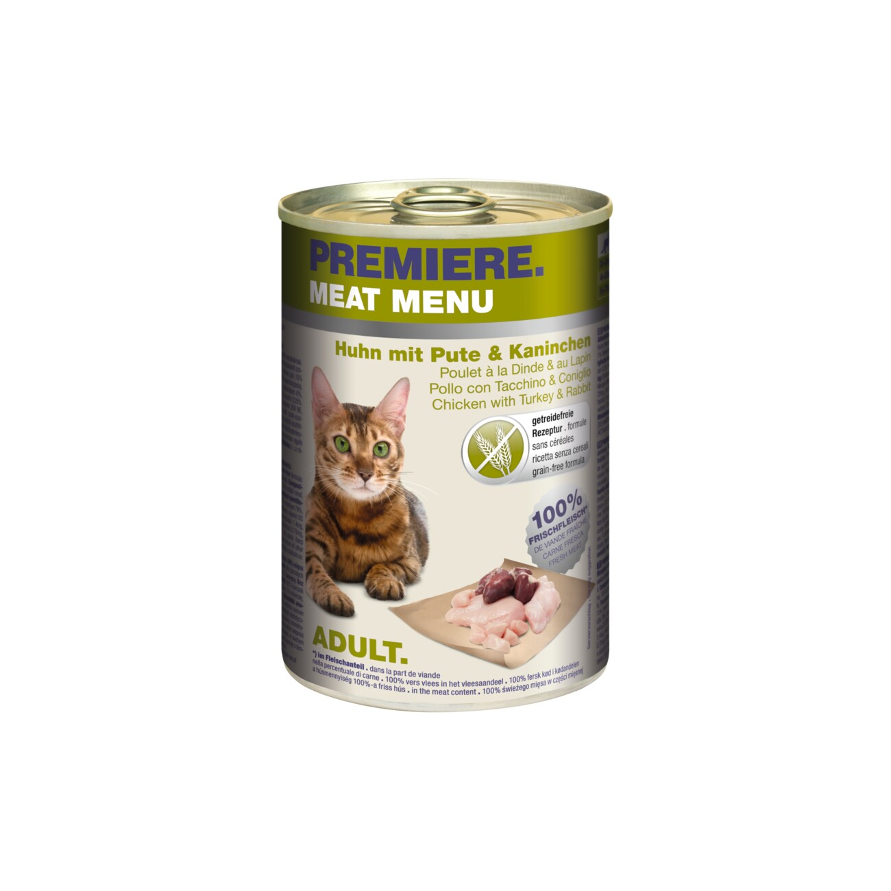 PREMIERE Meat Menu Adult Huhn mit Pute und Kaninchen 6x400 g