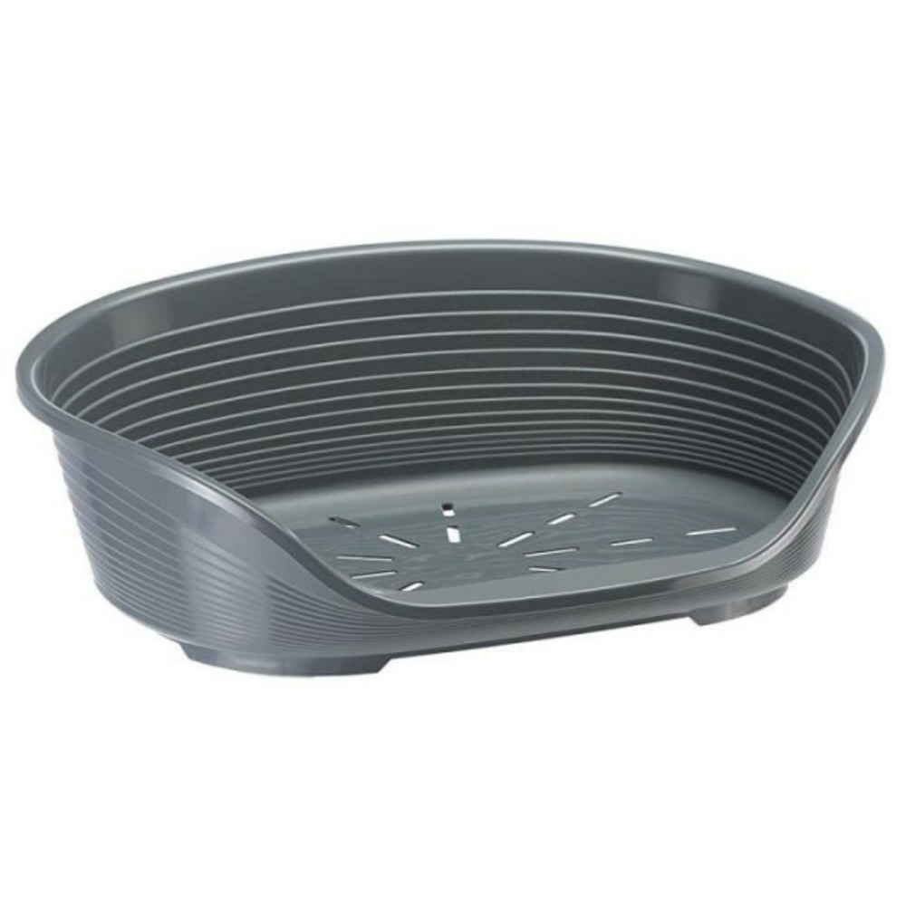 Corbeille siesta deluxe 4 - 61,5x45x21,5 cm - gris foncé - pour chien et chat