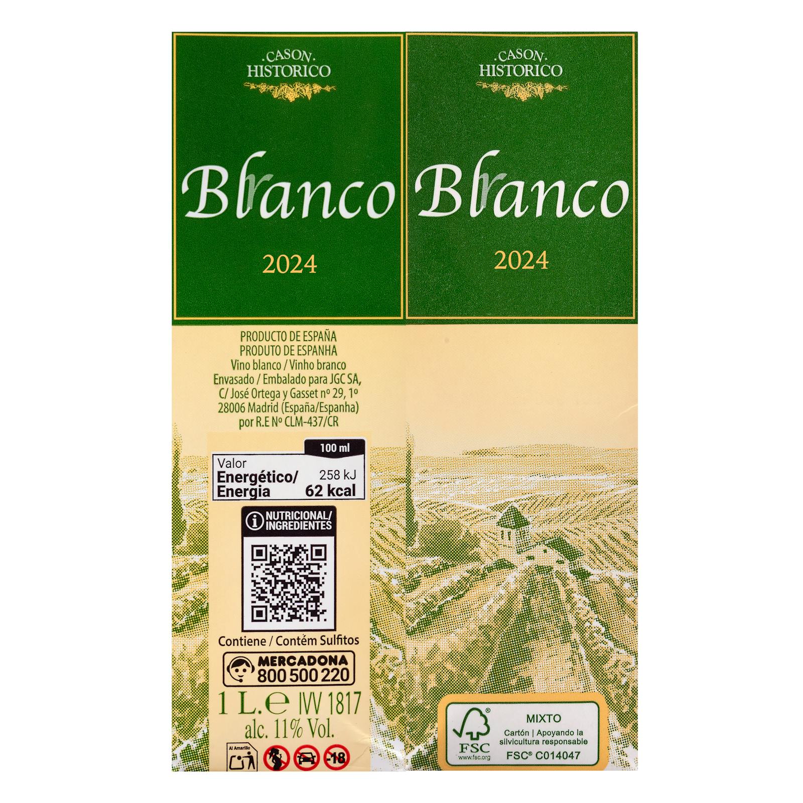 Vin blanc historique Casón