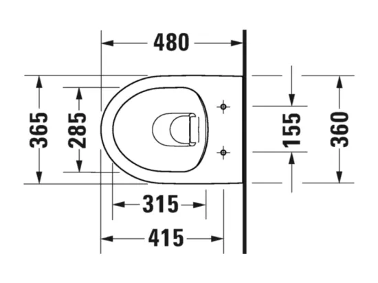 Pack WC suspendu compact sans bride DURAVIT Duravit No.1 abattant frein de chute + bati support SIAMP + Plaque de commande chromée