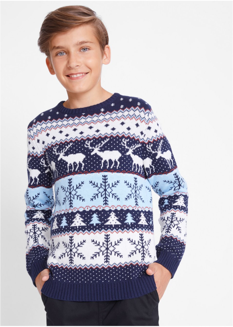 Pull garçon avec rennes