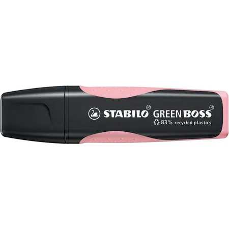 Umweltfreundlicher Textmarker - STABILO GREEN BOSS Pastel, rosiges Rouge