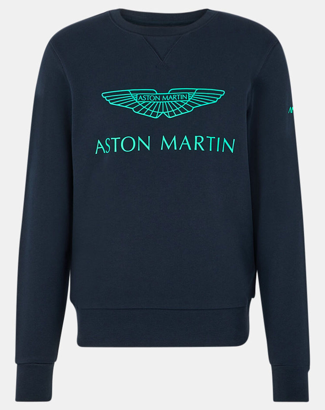 Hackett London Sweat Logo Fluo Aston martin Racing bleu marine/vert