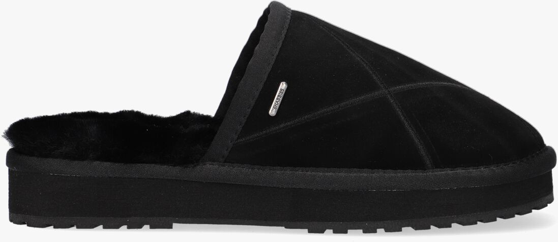 SHABBIES zwarte shabbies pantoffels 170020200