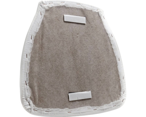 VEBA kussen, lederlook, 41 x 40,5 cm, wit