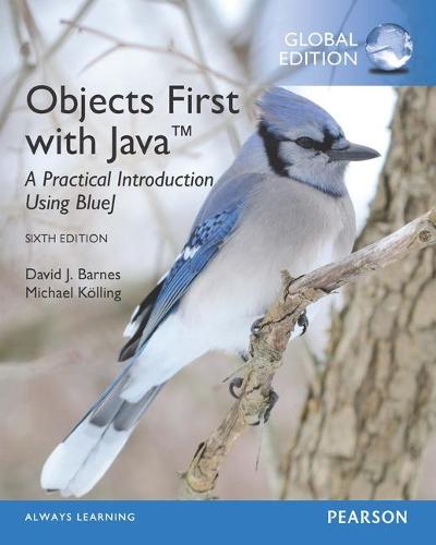 Objects First with Java: A Practical Introduction Using BlueJ, Global Edition (Paperback)