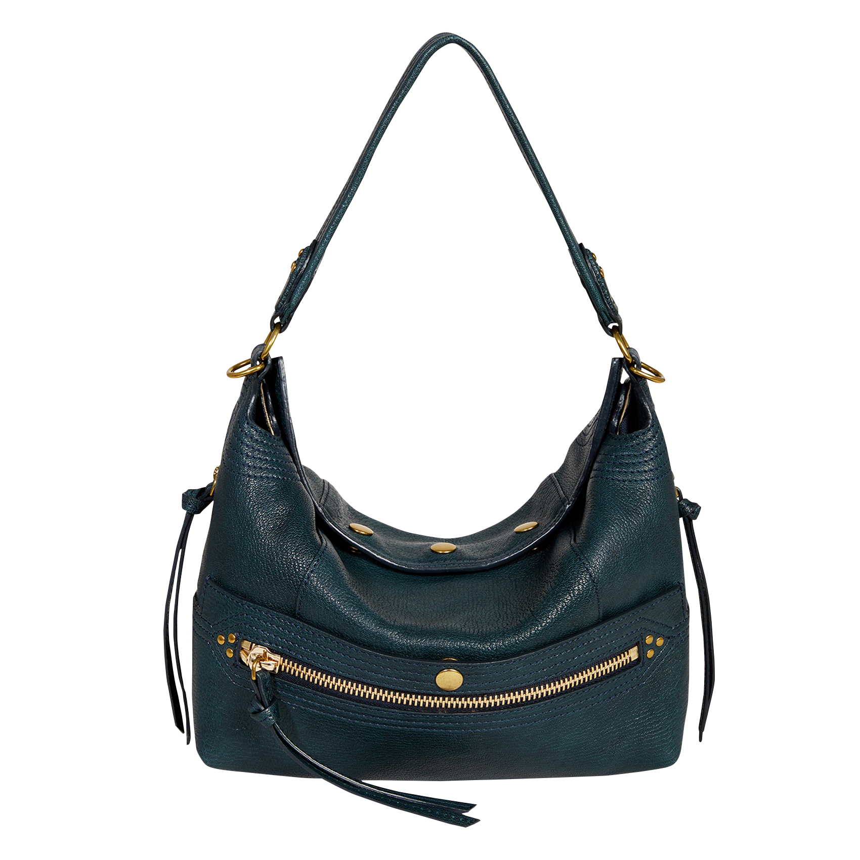 LUCKY - Sac baguette en cuir | Bleu