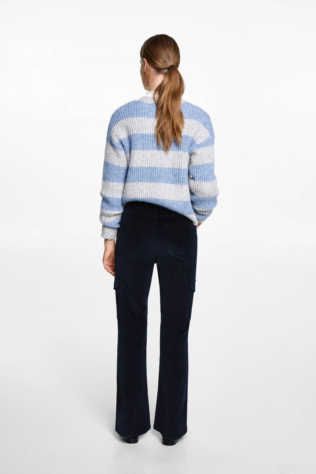MANGO TEEN cargo broek marine