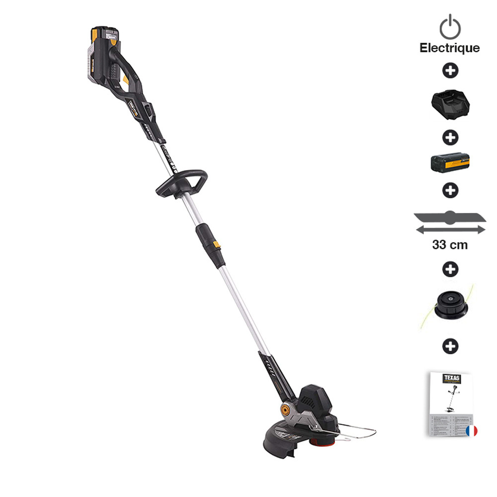 Pack rotofil à batterie 40 v chargeur coupe 33cm gtx4000 texas