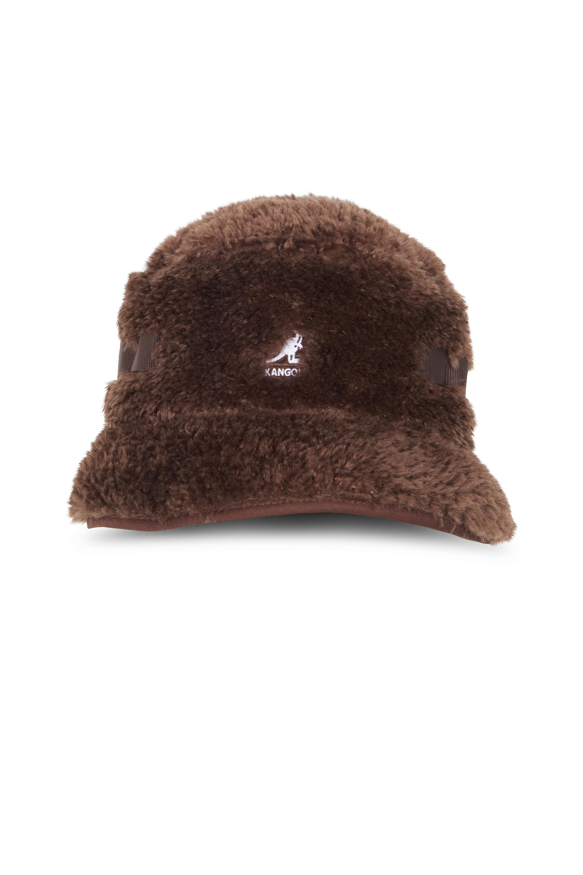 KANGOL Chapeau FAUX SHEARLING UTILITY BUCKET Marron