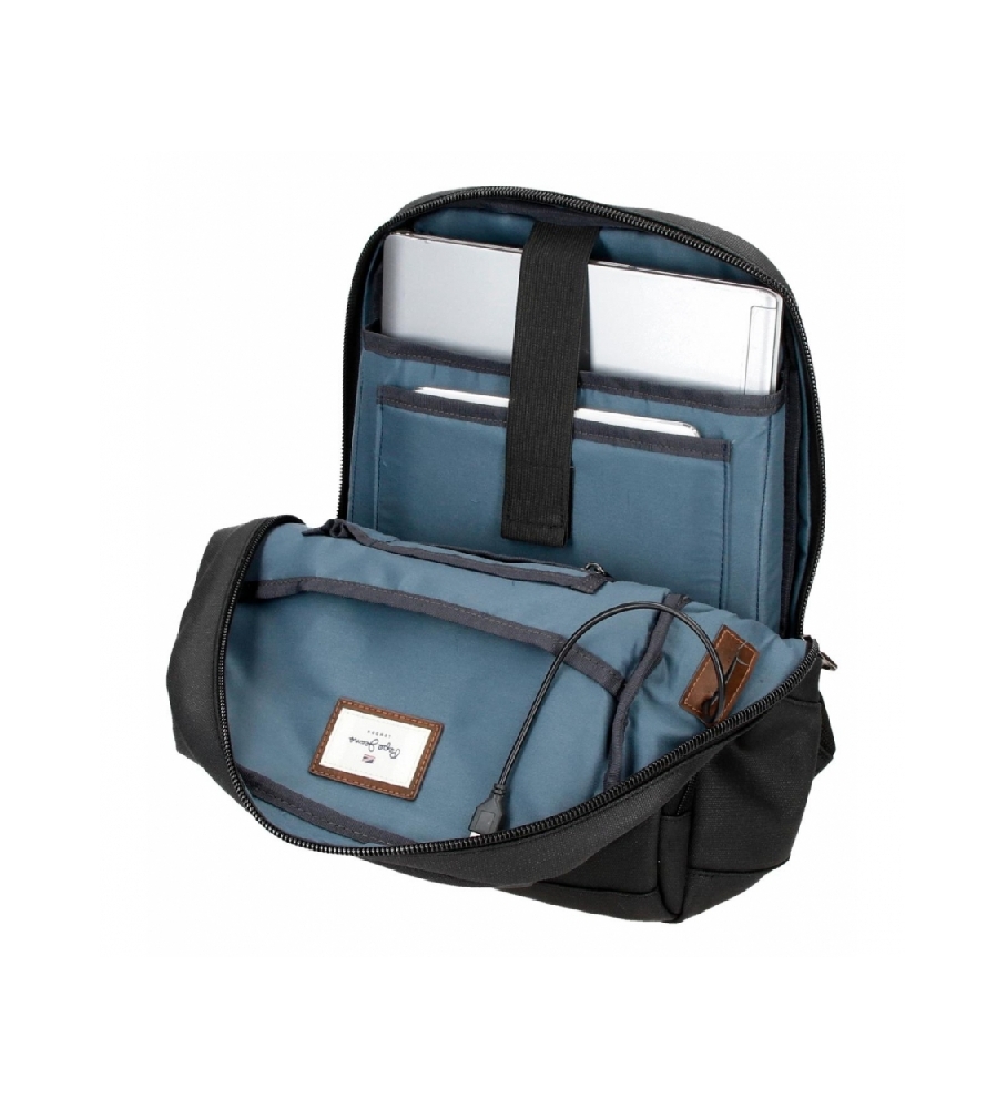 Mochila para computador Pepe Jeans Court preta --25x36x10cm-