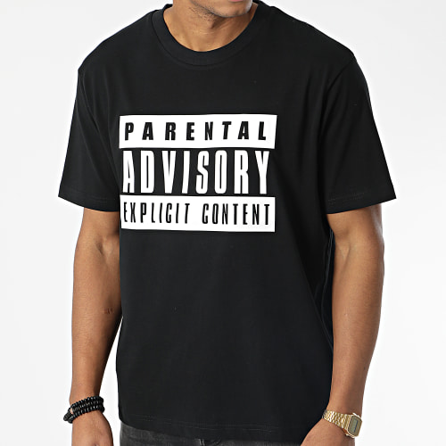 Tee Shirt Oversize Large Big Front Logo Noir Blanc
