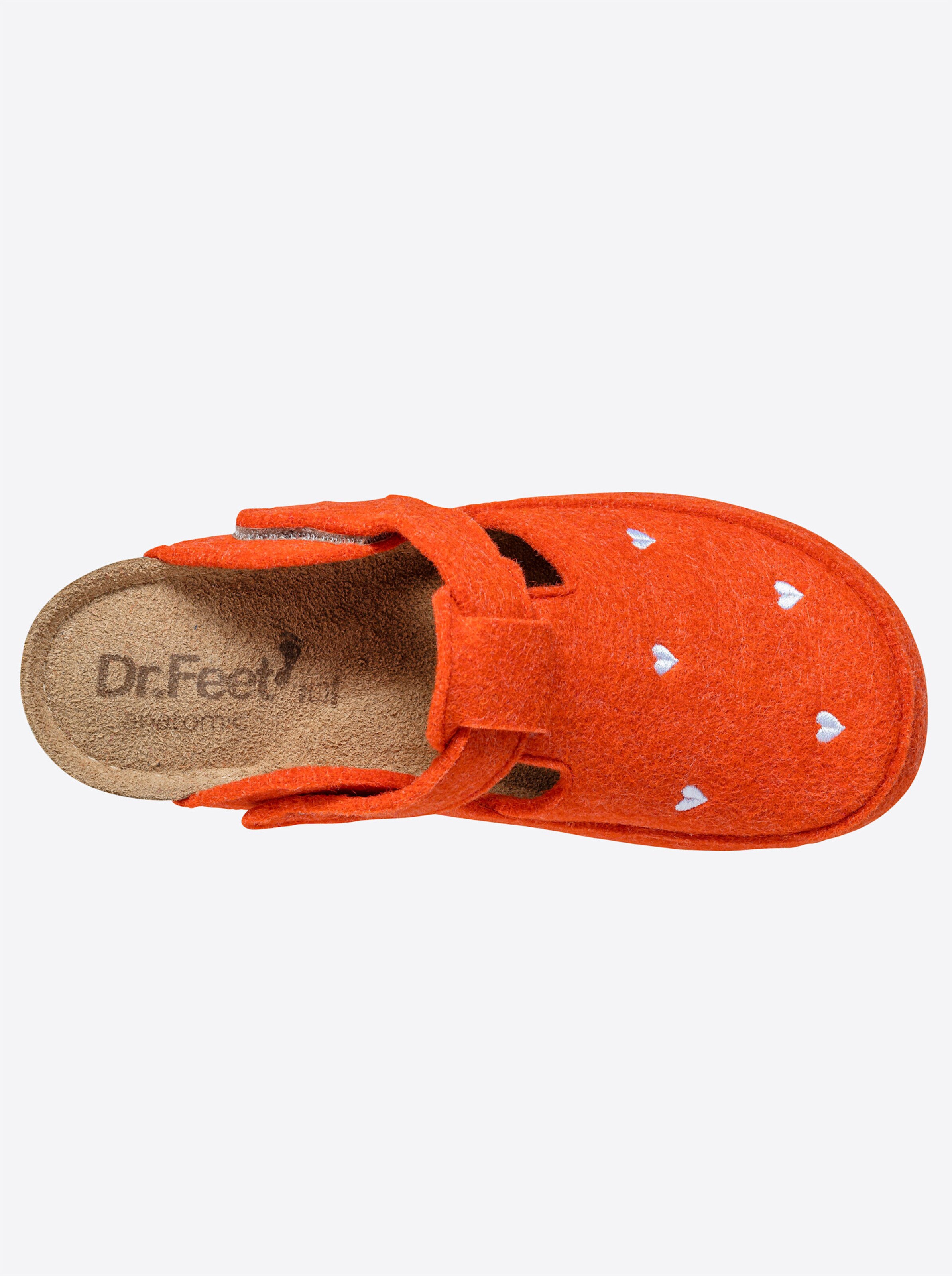 Dr. Feet Hausschuh in orange