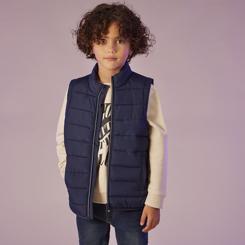 Sweat en molleton print fantaisie pour garçon - Ecru
