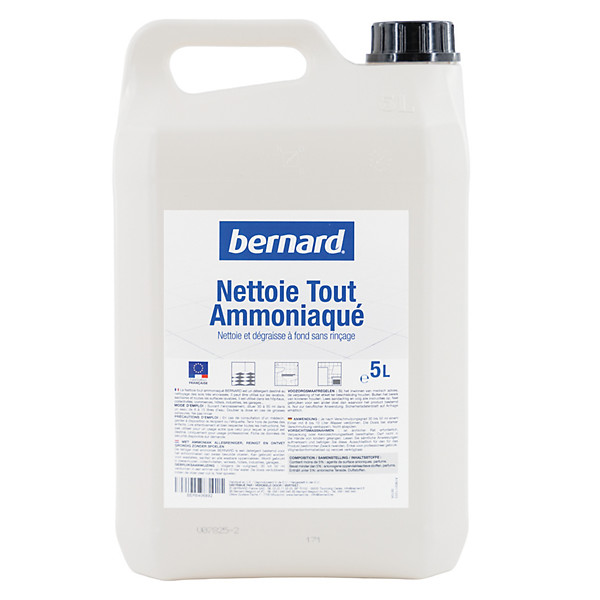 Nettoyant ammoniaqué Bernard pour usage professionnel 5 L