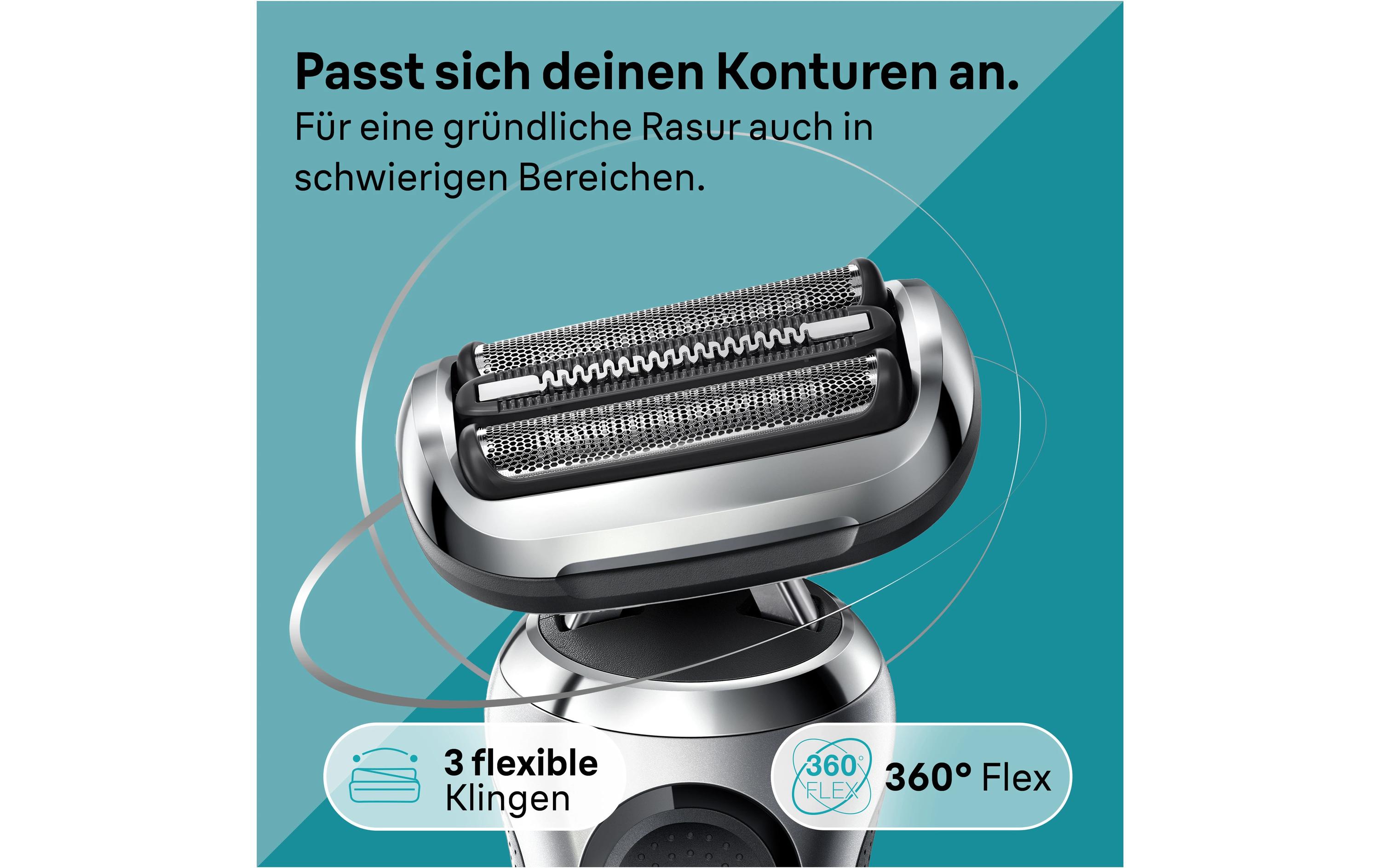 Herrenrasierer Series 7 71-S7200cc mit Reinigungsstation<br>Rasierapparat für die Nass- und Trockenrasur