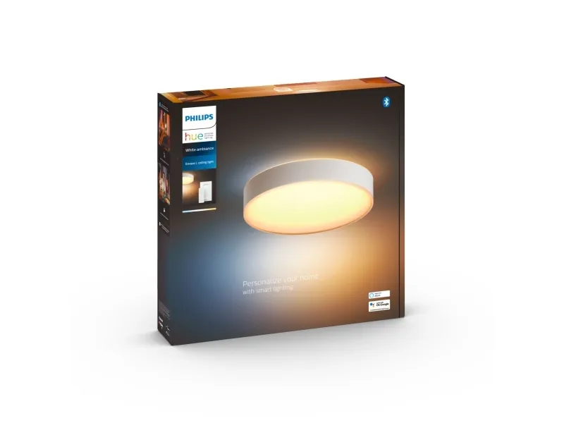 Philips Hue White ambiance Enrave Large - Loftslampe - LED - 33.5 W - klasse F - varmt til køligt hvidt lys - 2200-6500 K - hvid