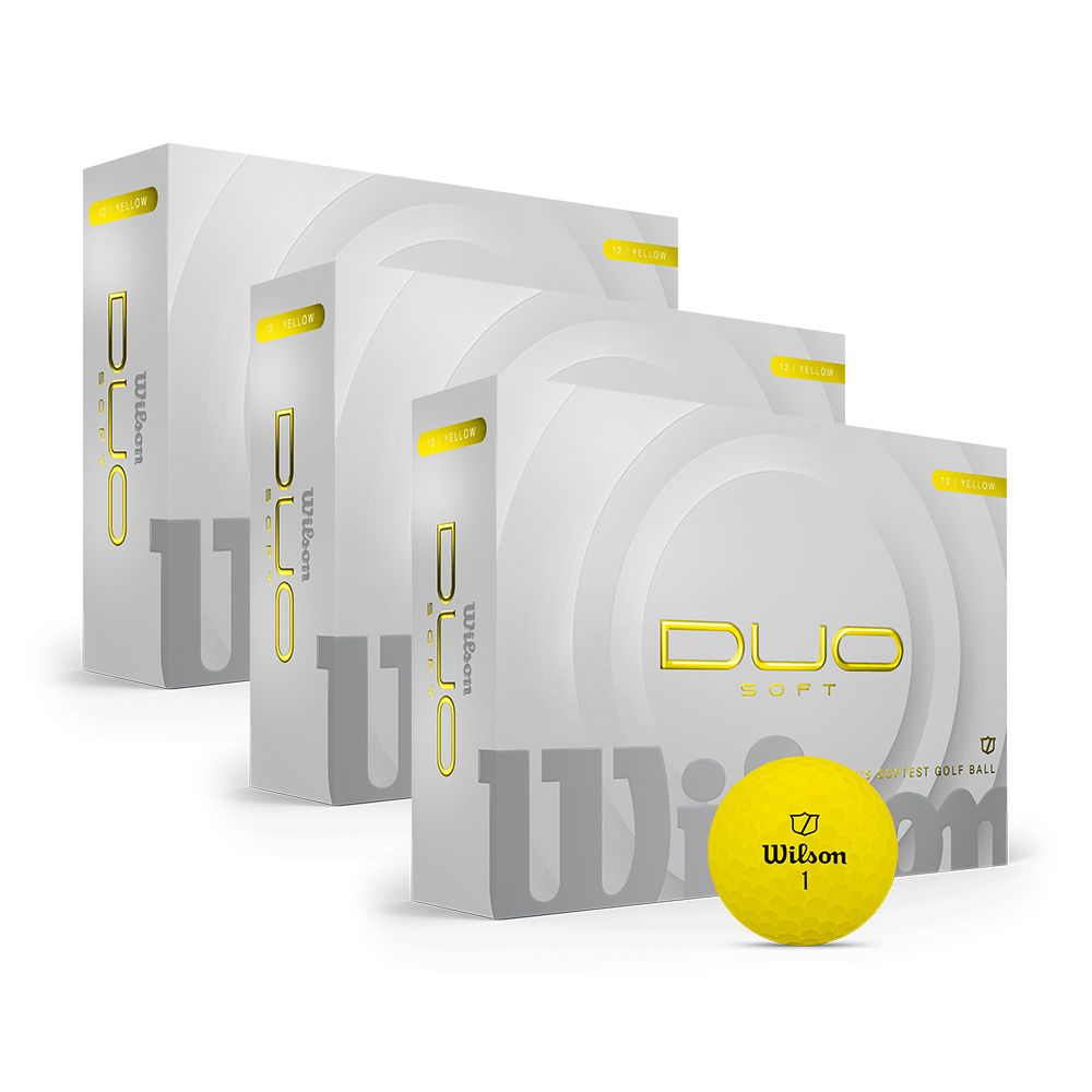 Duo Soft Golfball Gul 3 Dusin