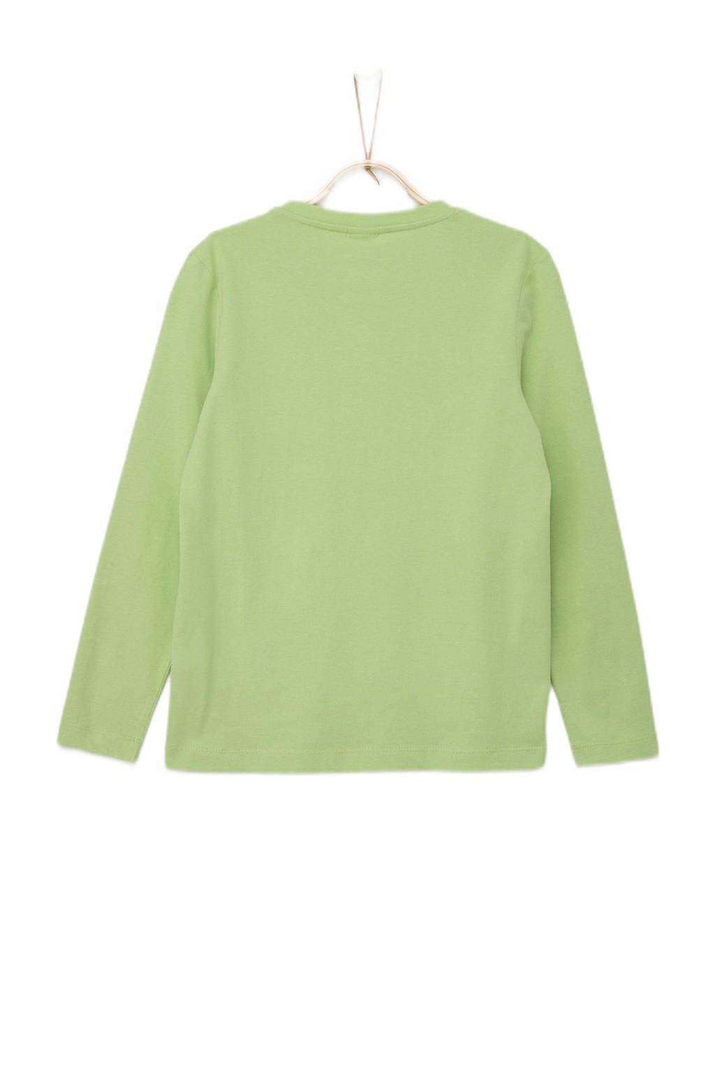 s.Oliver longsleeve met tekst groen