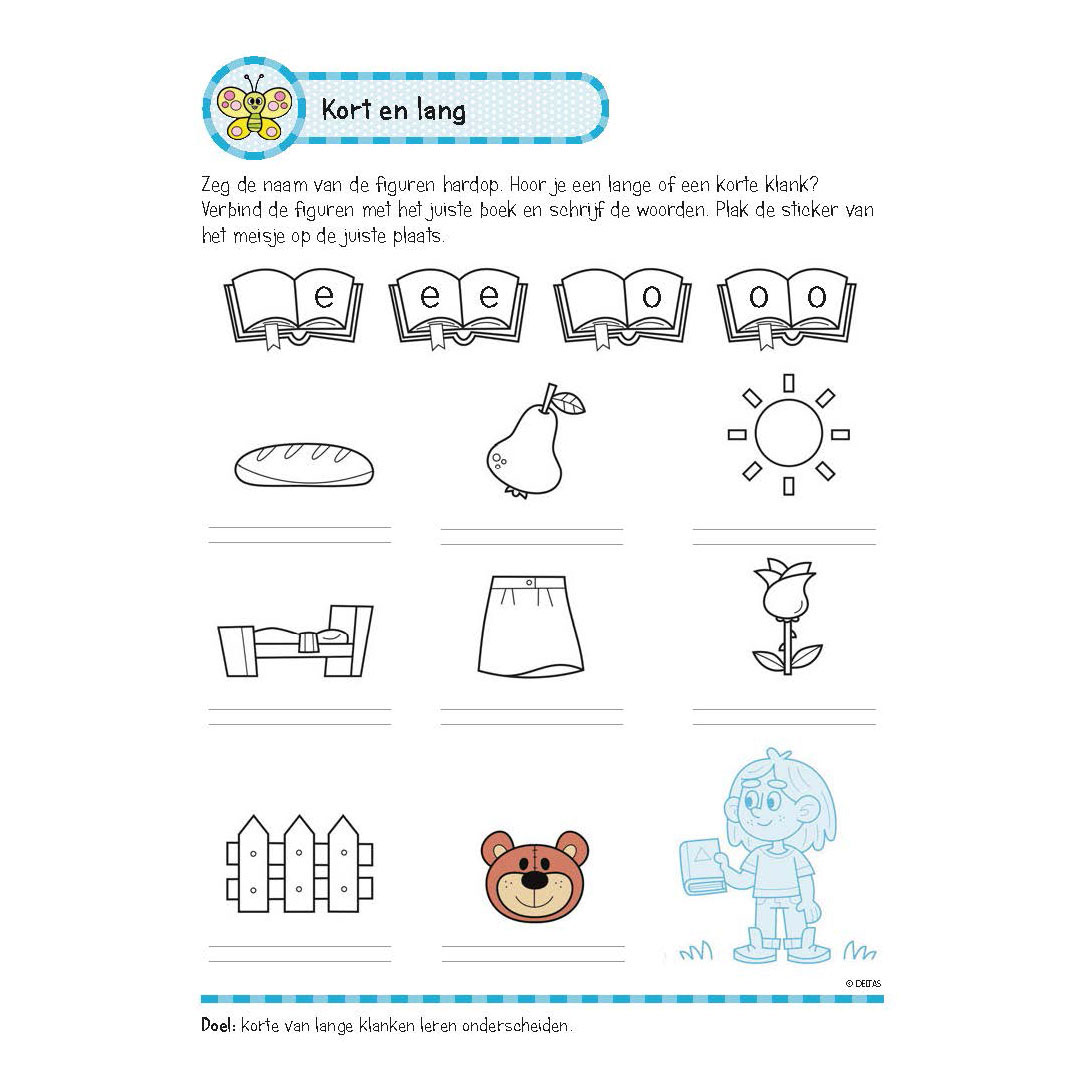 Oefenboek met Stickers - Leuke Schrijfoefeningen (6-7 jaar)