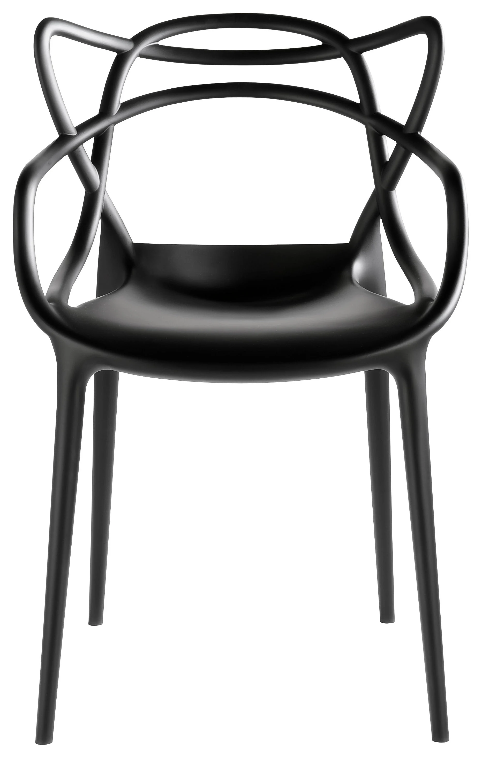 MASTERS - Chaise empilable | Noir