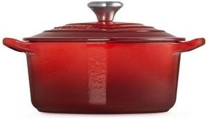 Le Creuset - Hart - Braadpan - Kersenrood - Geëmailleerd Gietijzer - 20 cm