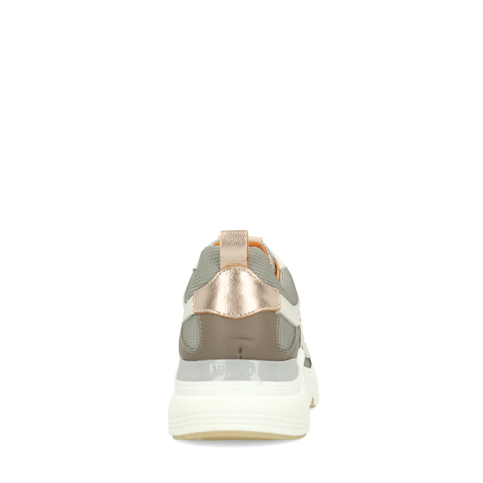 Grijze leren sneakers