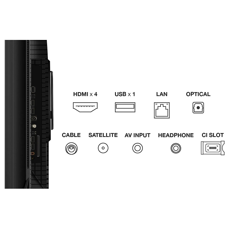 TCL 55C72B - TV 4K UHD HDR - 139 cm