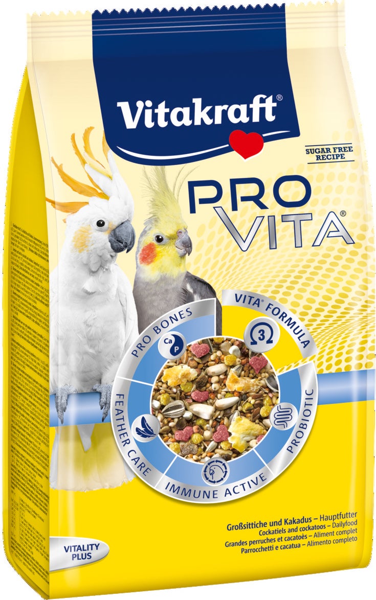 Vitakraft vogelvoer Pro Vita valkparkiet en kaketoe 750 g