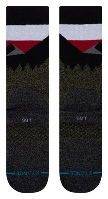 Paire de Chaussettes Stance Outdoor Divide Crew Vert Rouge Gris